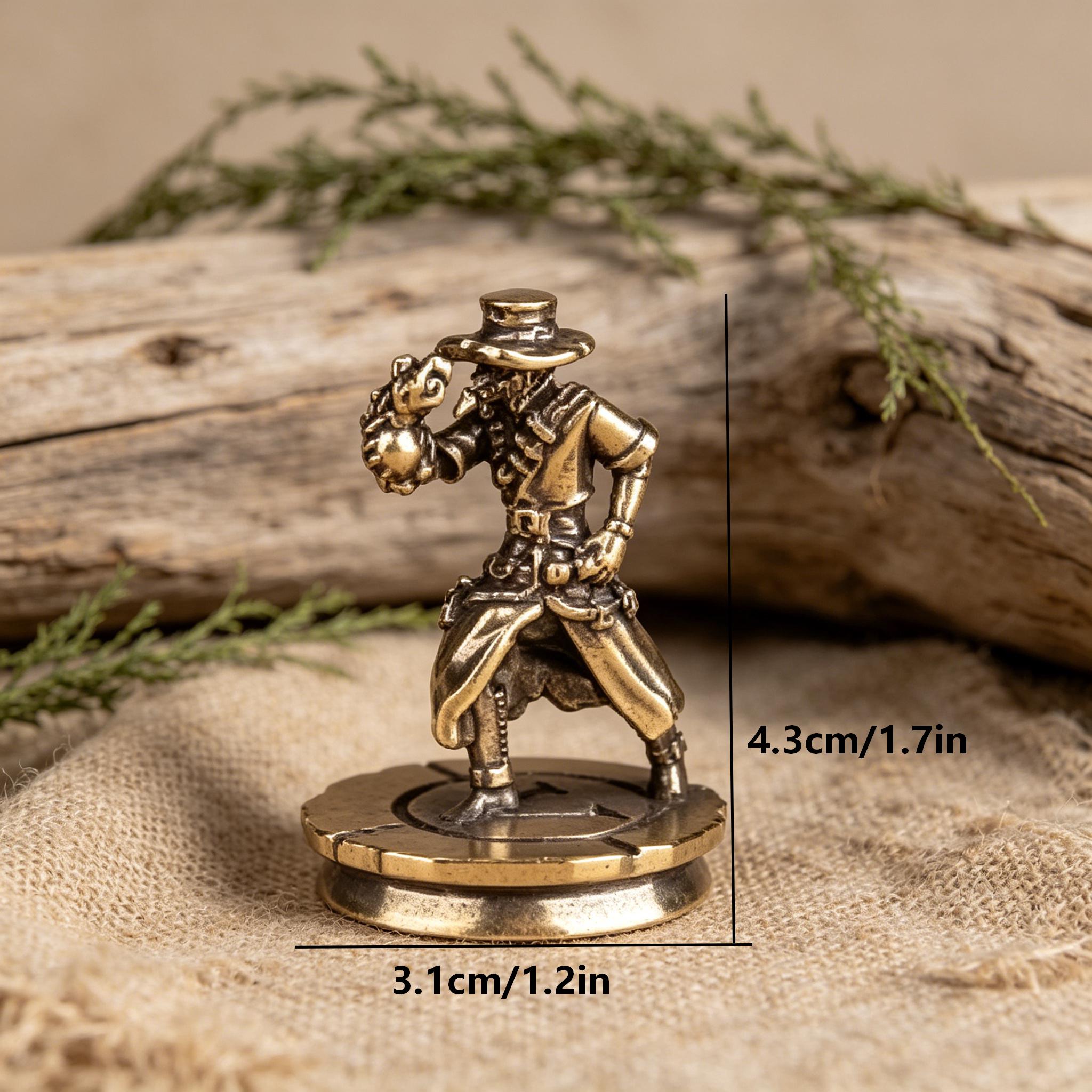 Handcrafted Brass Pirate Figurine — Brass figurine image 2