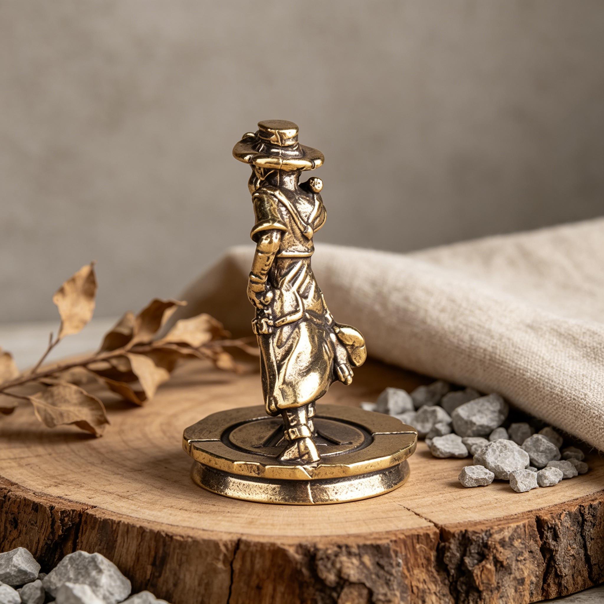 Handcrafted Brass Pirate Figurine — Brass figurine image 5