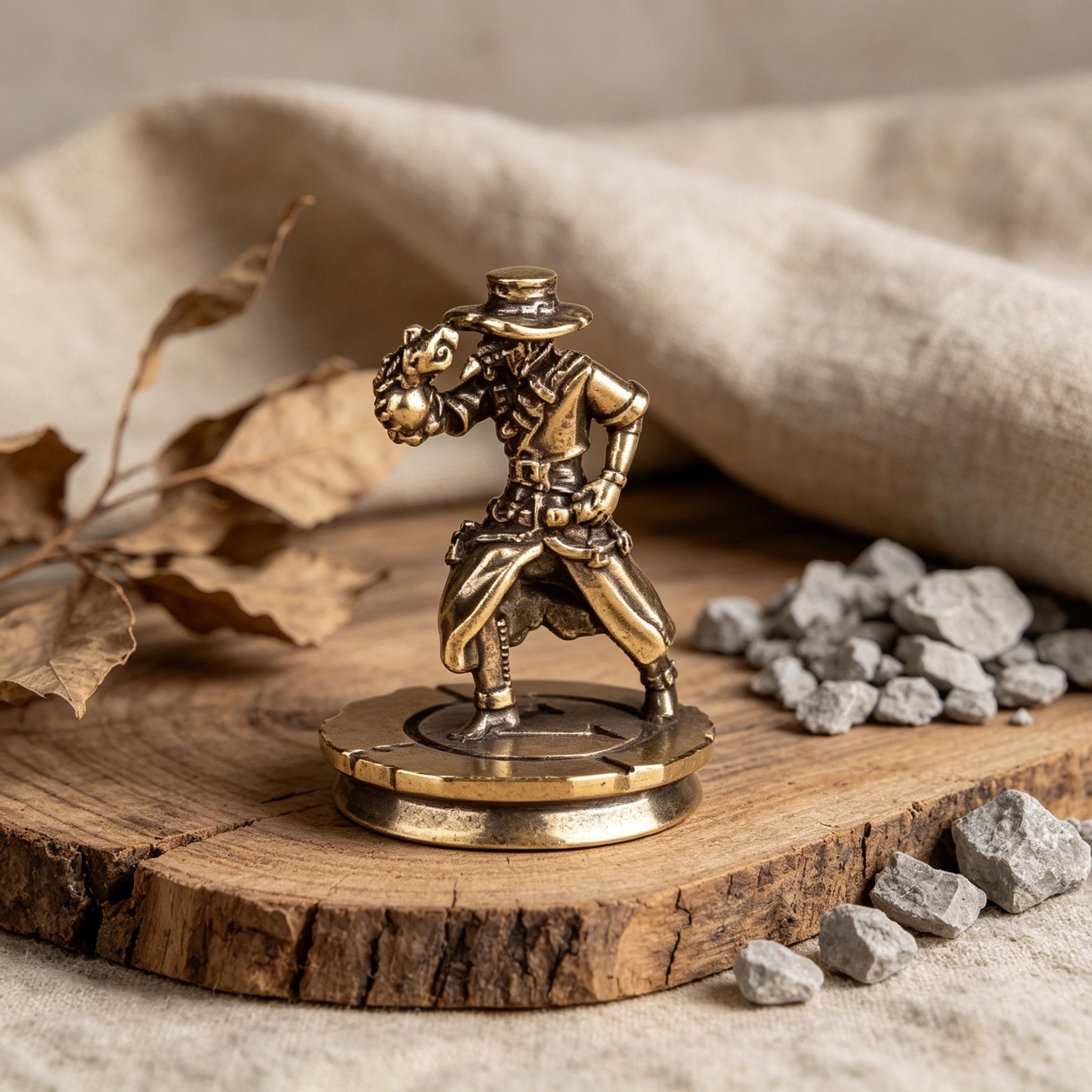 Handcrafted Brass Pirate Figurine — Brass figurine image 6