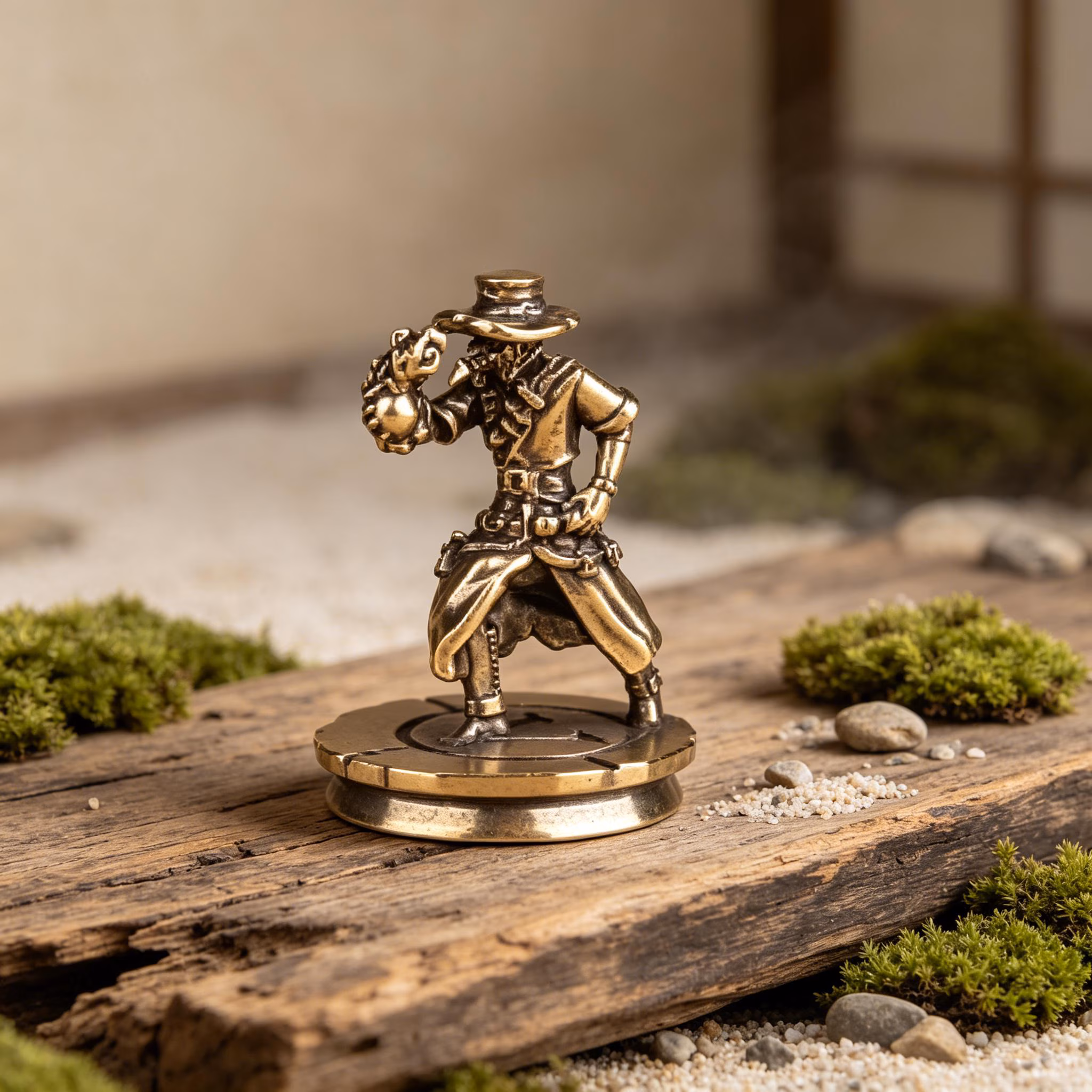 Handcrafted Brass Pirate Figurine — Brass figurine image 7