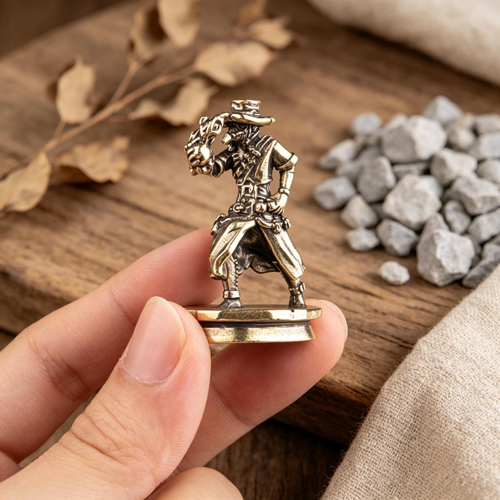 Handcrafted Brass Pirate Figurine — Brass figurine image 9