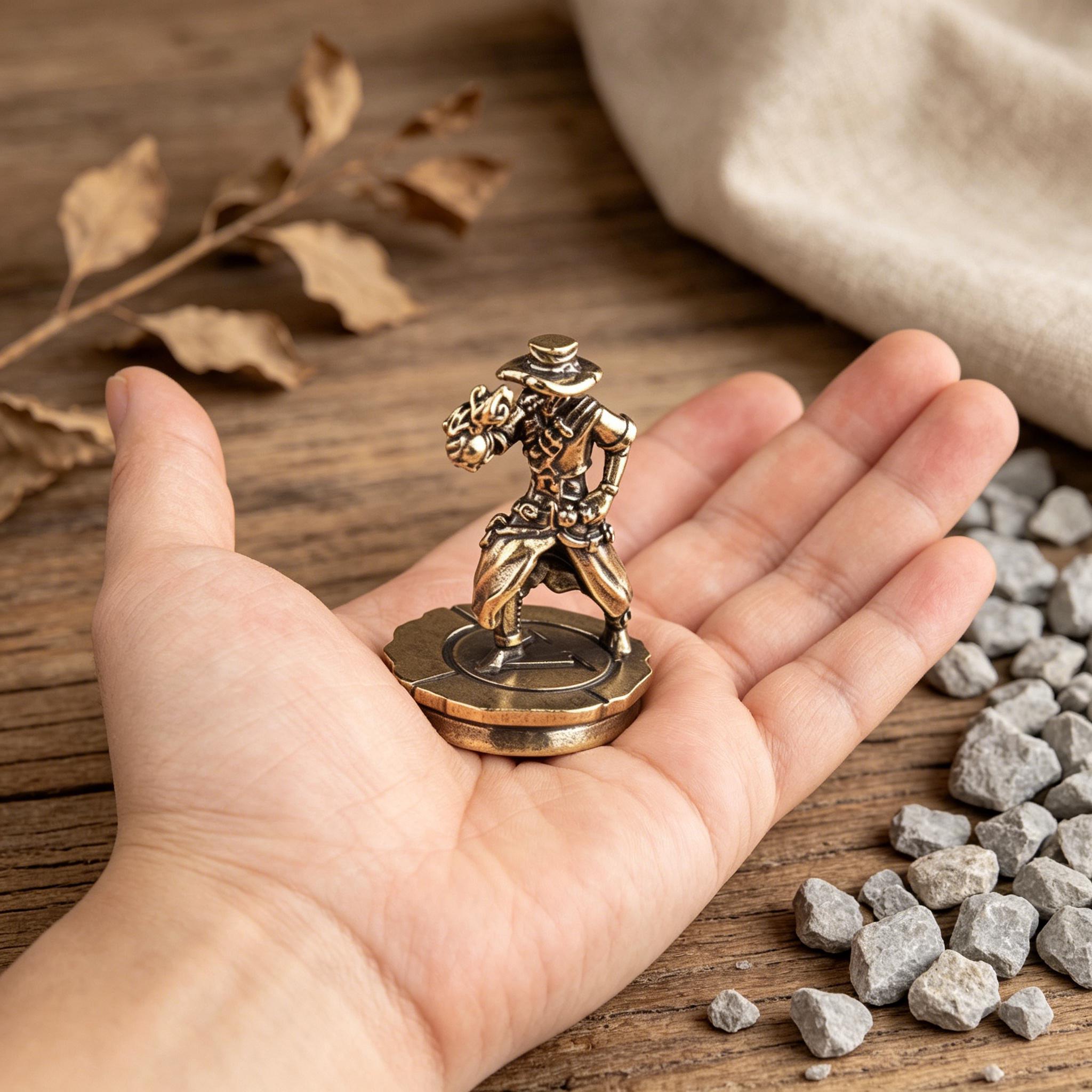 Handcrafted Brass Pirate Figurine — Brass figurine image 10