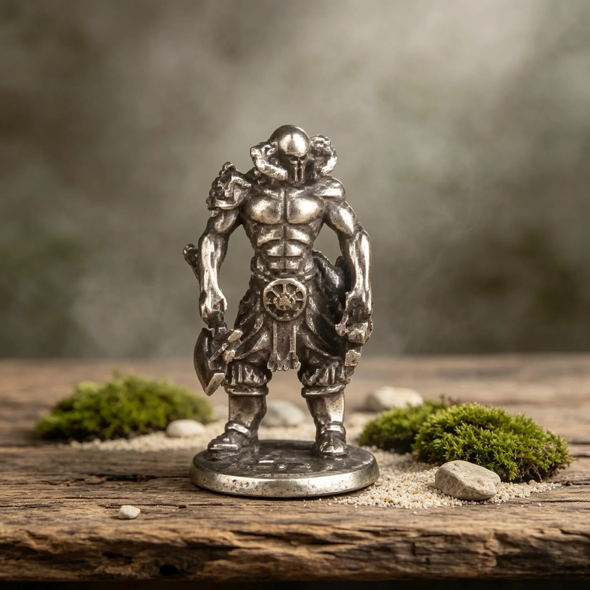 Miniature Handmade Copper Knight Statue — Copper figurine image 9