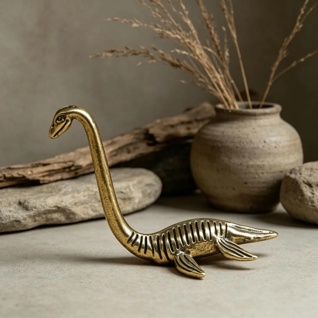 Vintage Brass Loch Ness Monster Figurine — Brass figurine image 4