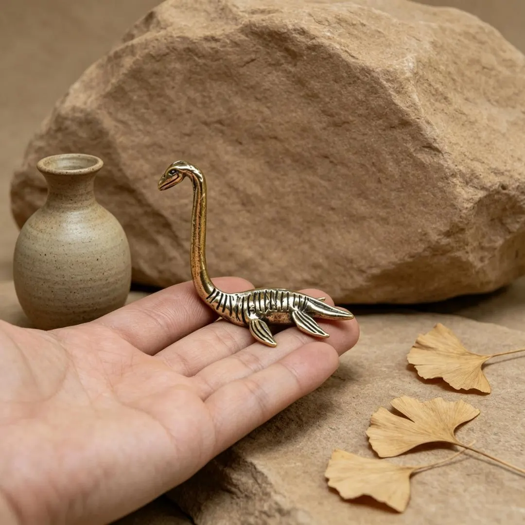 Vintage Brass Loch Ness Monster Figurine — Brass figurine image 5