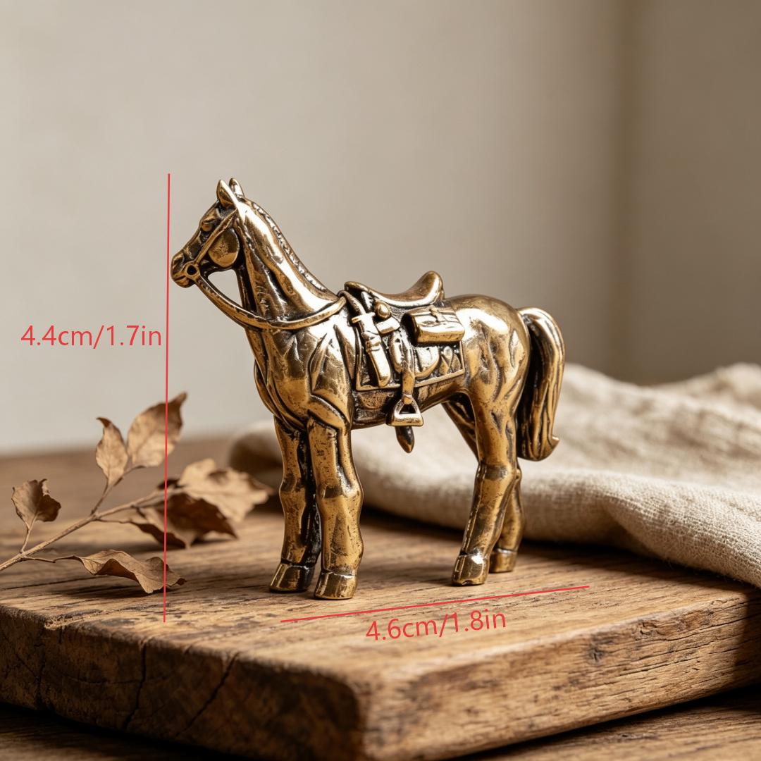 Vintage Brass Horse Figurine — Brass figurine image 2