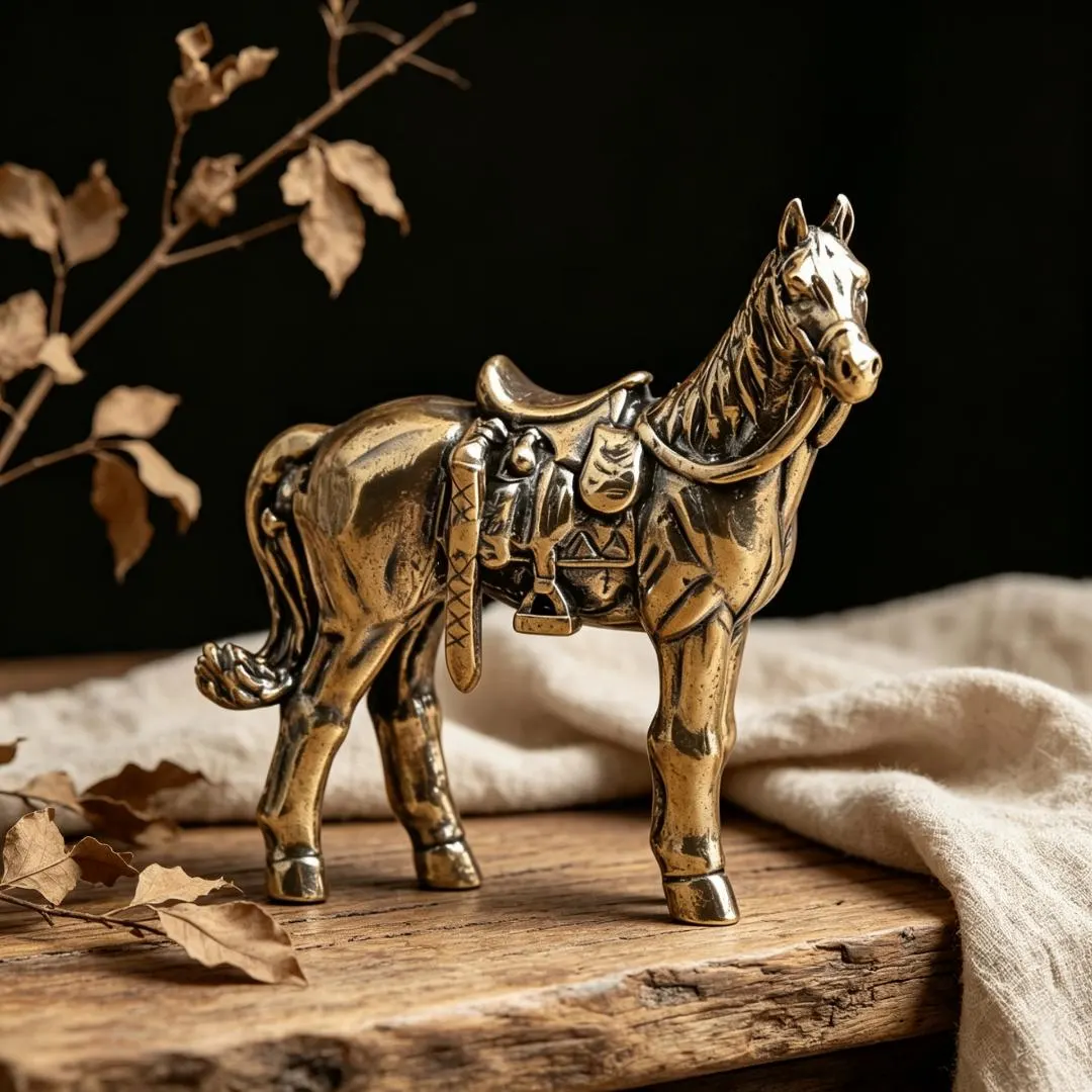 Vintage Brass Horse Figurine — Brass figurine image 1