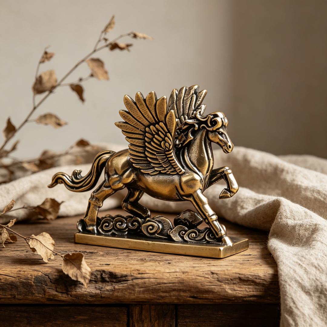 Vintage Brass Pegasus Figurine — Brass figurine image 5