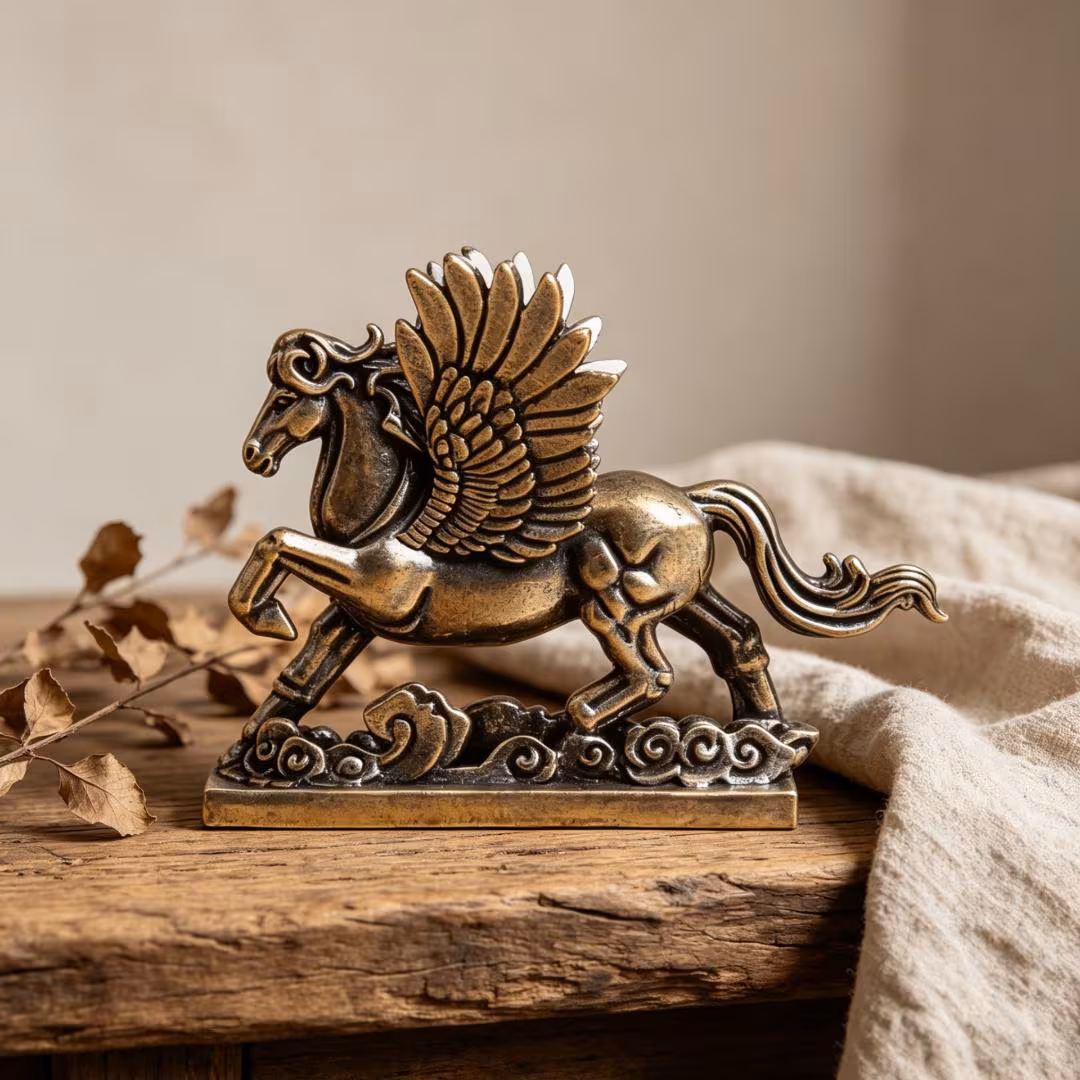 Vintage Brass Pegasus Figurine — Brass figurine image 1