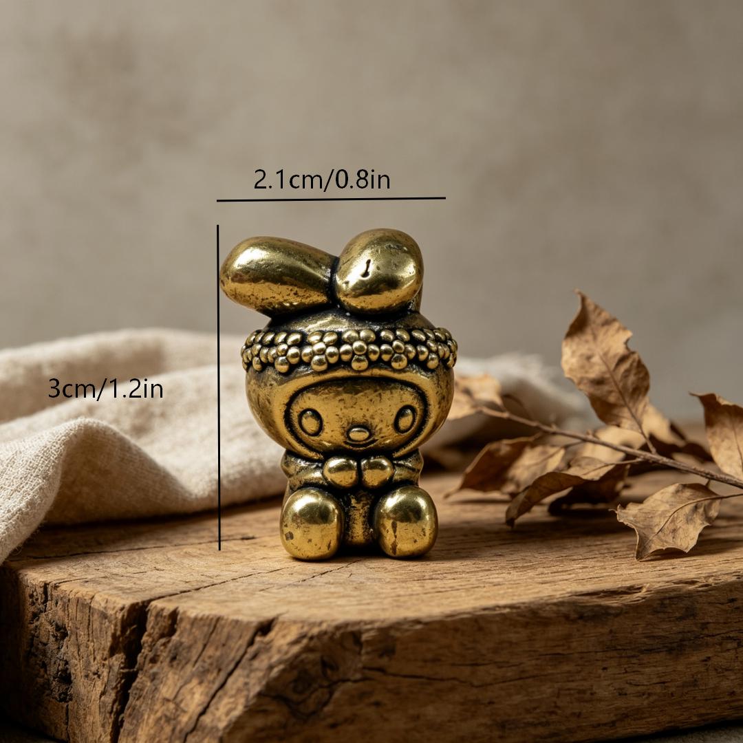 Vintage Brass Cat Figurine Set — Brass figurine image 3