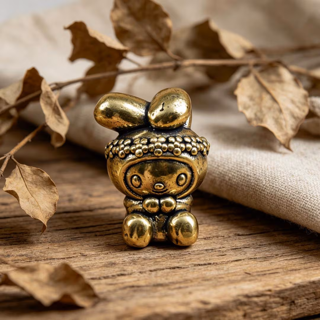 Vintage Brass Cat Figurine Set — Brass figurine image 7