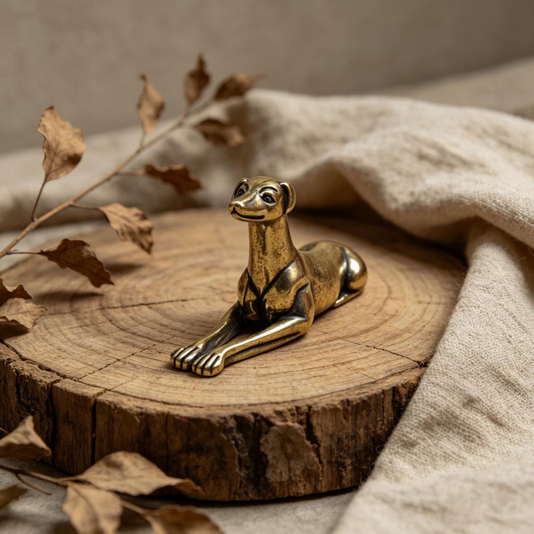 Vintage Brass Greyhound Figurine — Brass figurine image 5