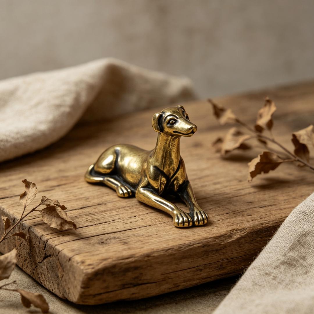 Vintage Brass Greyhound Figurine — Brass figurine image 6