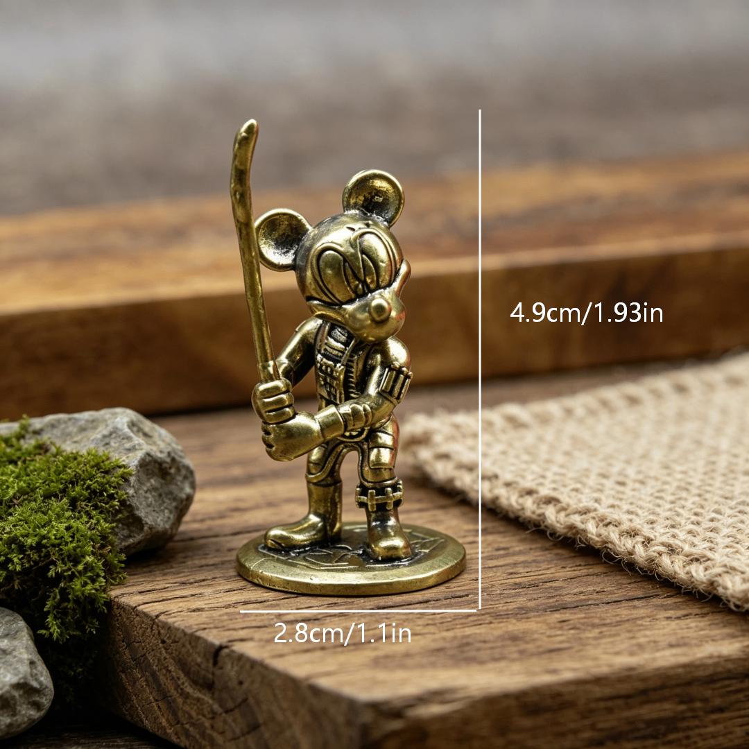 Vintage Brass Disney Star Wars Figurine Set — Brass figurine image 3