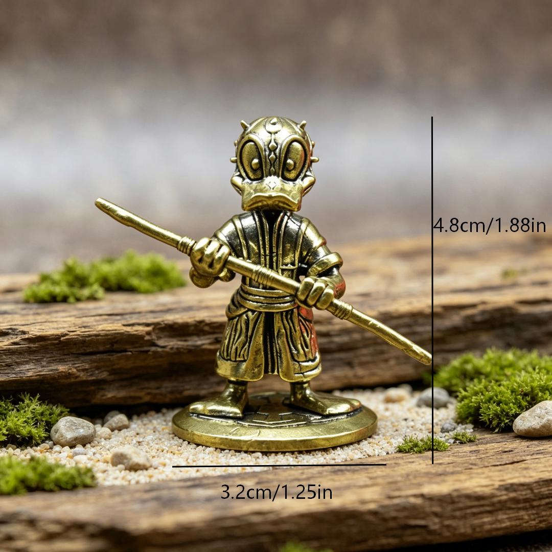 Vintage Brass Disney Star Wars Figurine Set — Brass figurine image 4