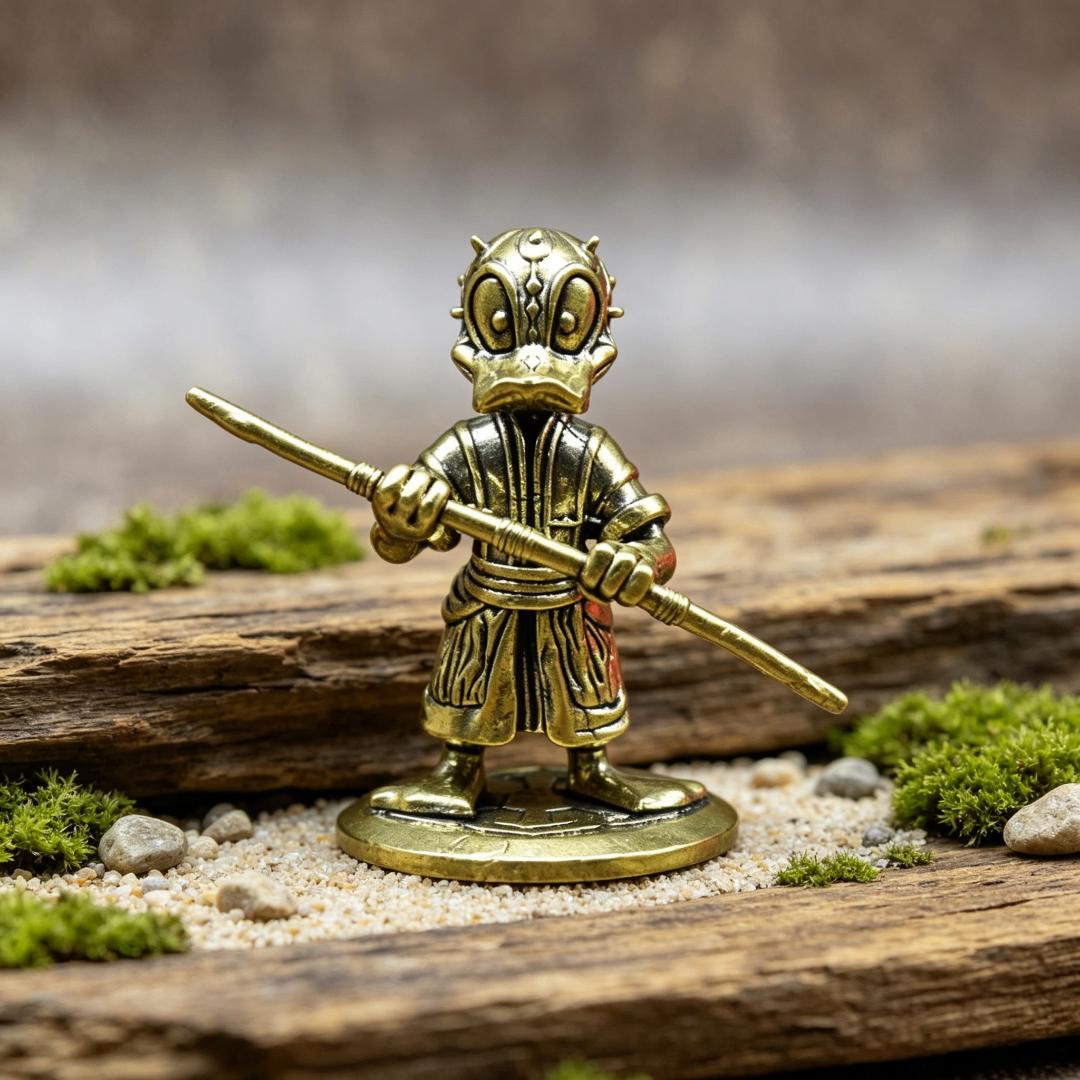 Vintage Brass Disney Star Wars Figurine Set — Brass figurine image 8