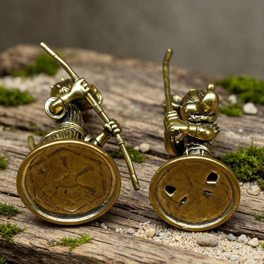 Vintage Brass Disney Star Wars Figurine Set — Brass figurine image 9