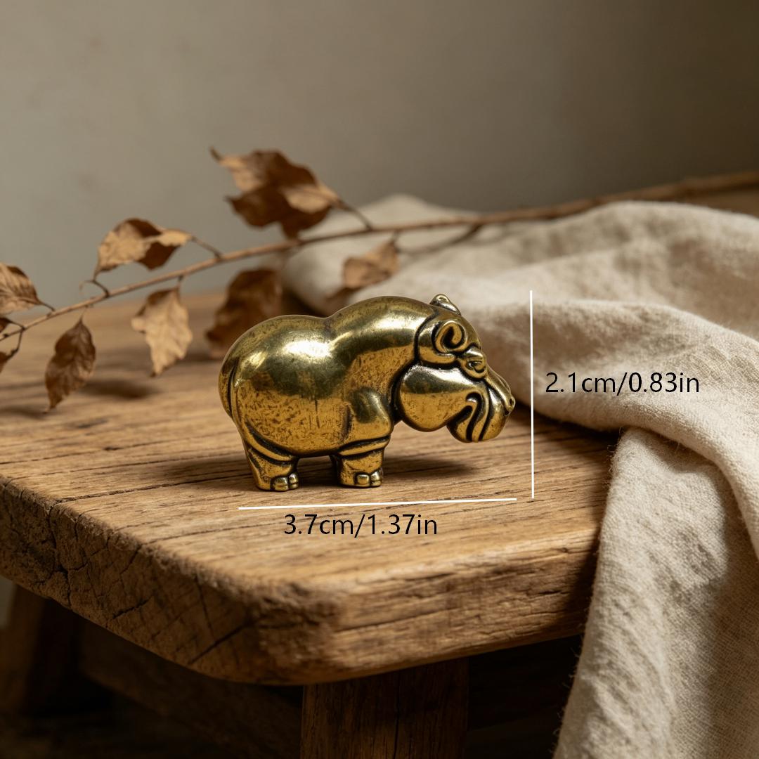 Vintage Brass Safari Animal Figurine Set — Brass figurine image 3
