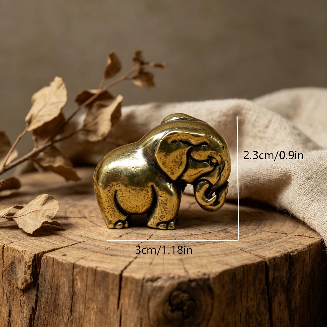 Vintage Brass Safari Animal Figurine Set — Brass figurine image 4