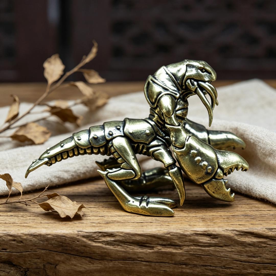 Vintage Brass Alien Xenomorph Figurine — Brass figurine image 4
