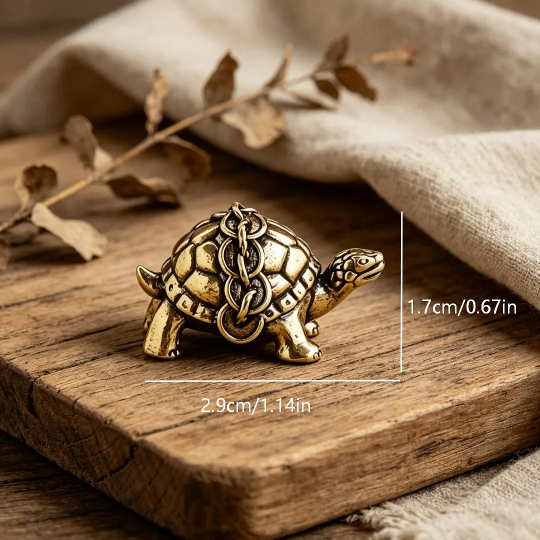 Vintage Brass Turtle Figurine Set — Brass figurine image 4