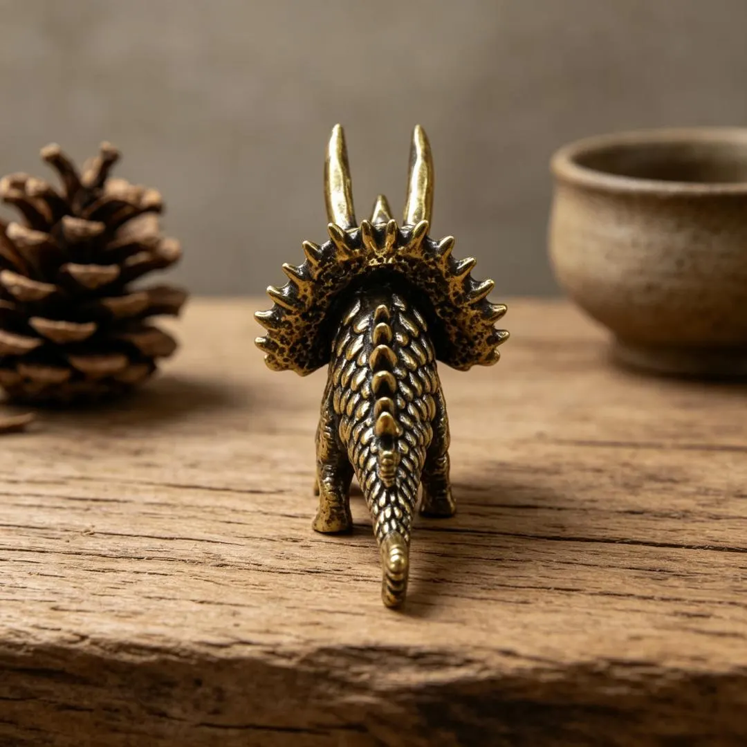 Vintage Brass Mythical Fish Figurine — Brass figurine image 4