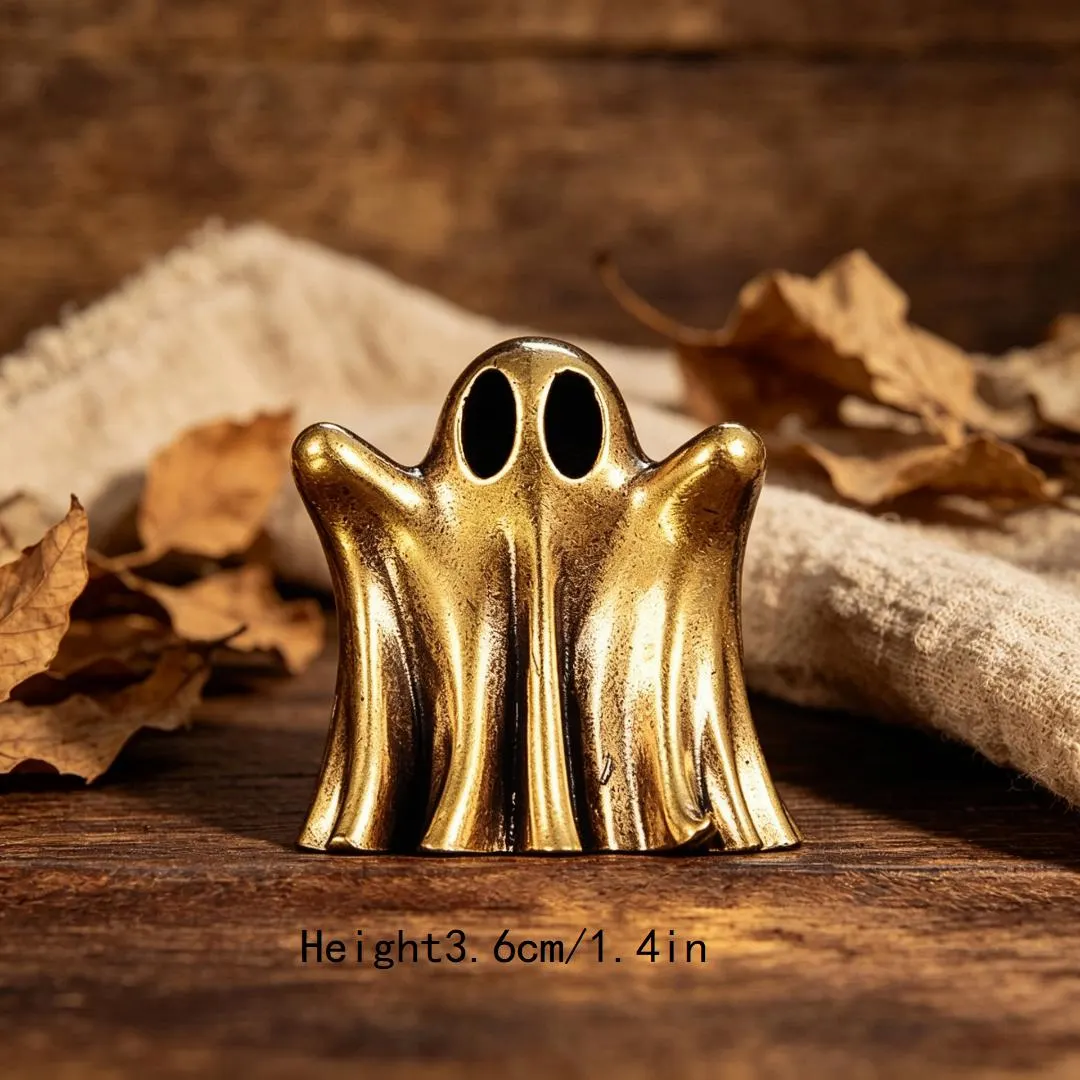 Vintage Brass Ghost Figurine — Brass figurine image 3