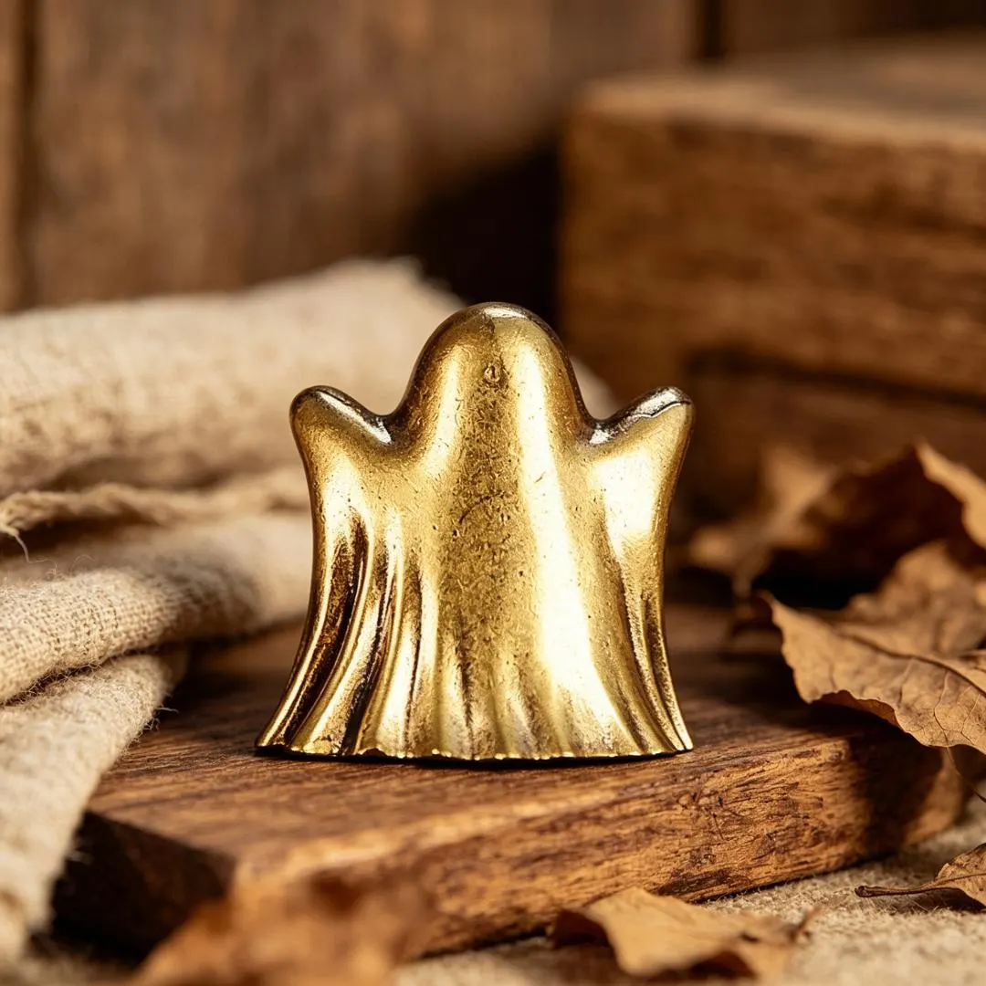 Vintage Brass Ghost Figurine — Brass figurine image 4