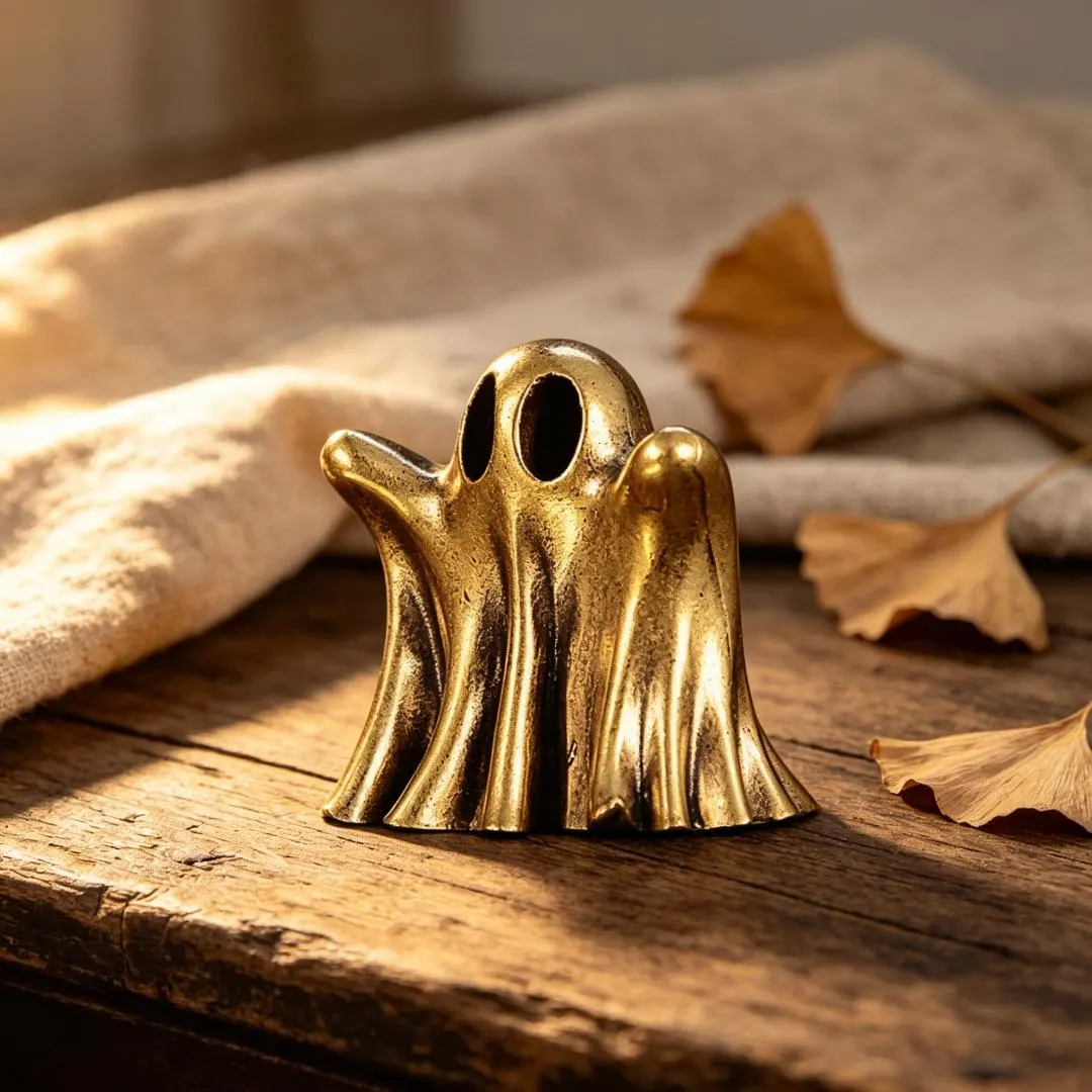Vintage Brass Ghost Figurine — Brass figurine image 5