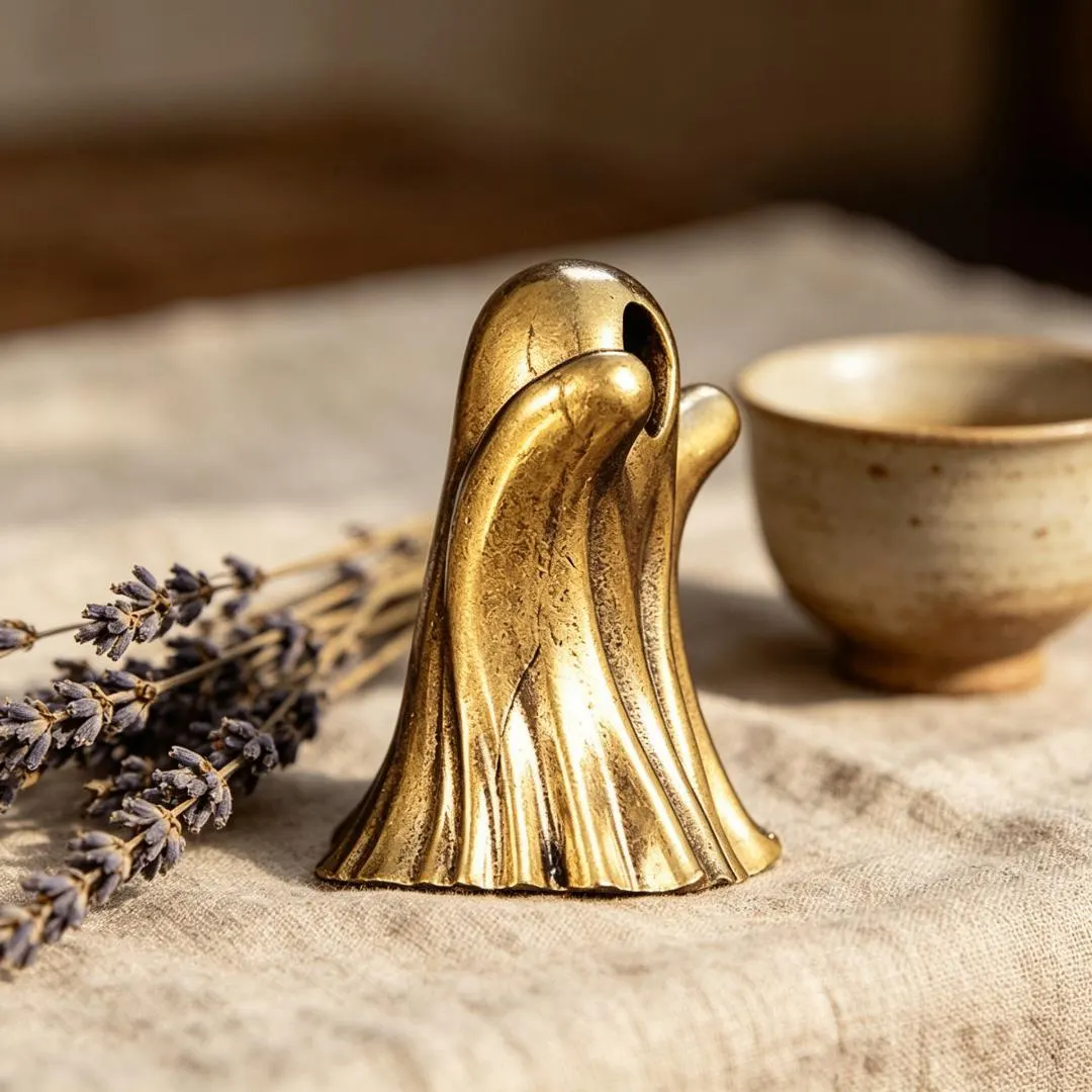 Vintage Brass Ghost Figurine — Brass figurine image 6