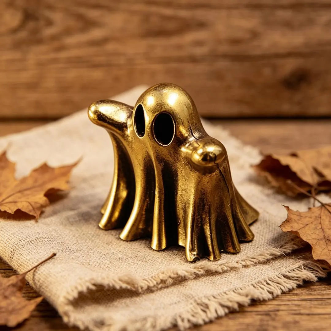 Vintage Brass Ghost Figurine — Brass figurine image 7
