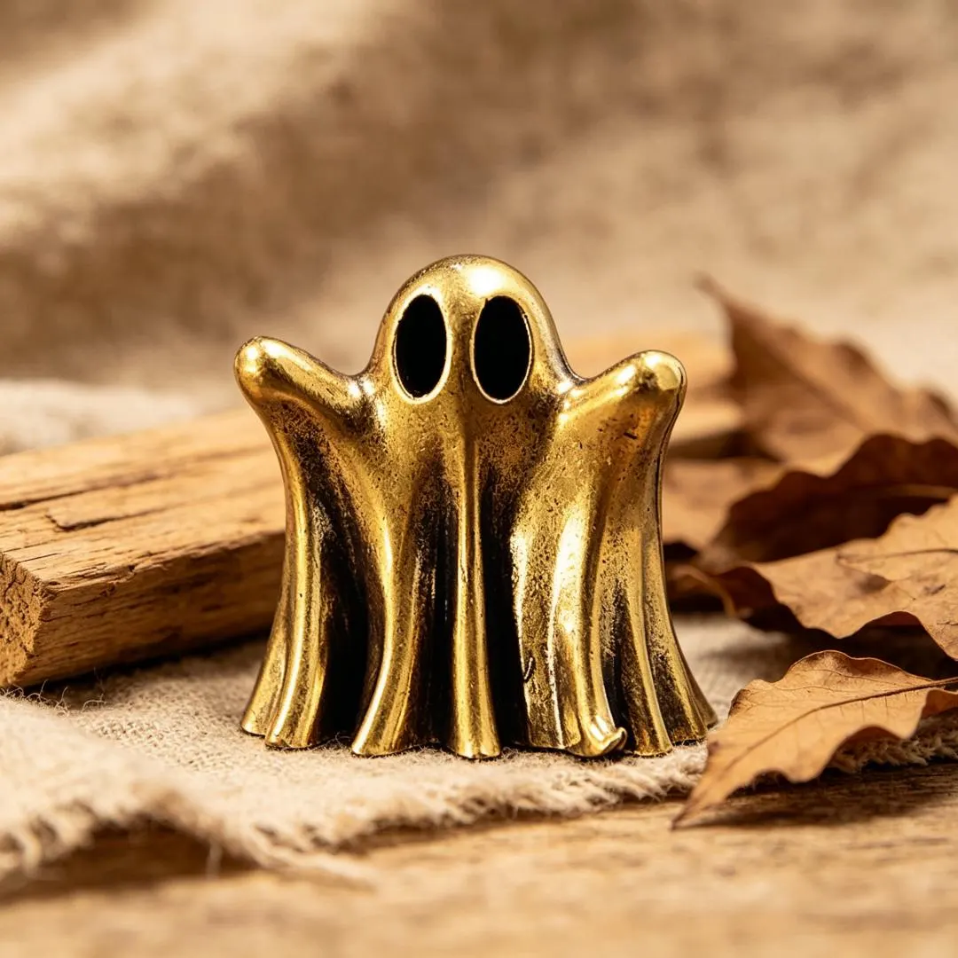 Vintage Brass Ghost Figurine — Brass figurine image 1