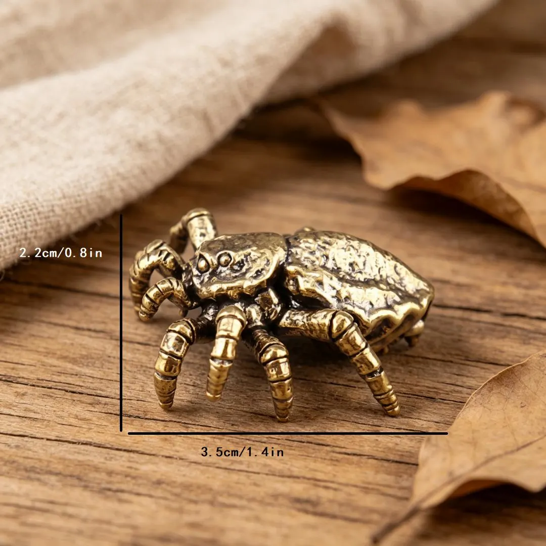 Vintage Brass Spider Figurine — Brass figurine image 2