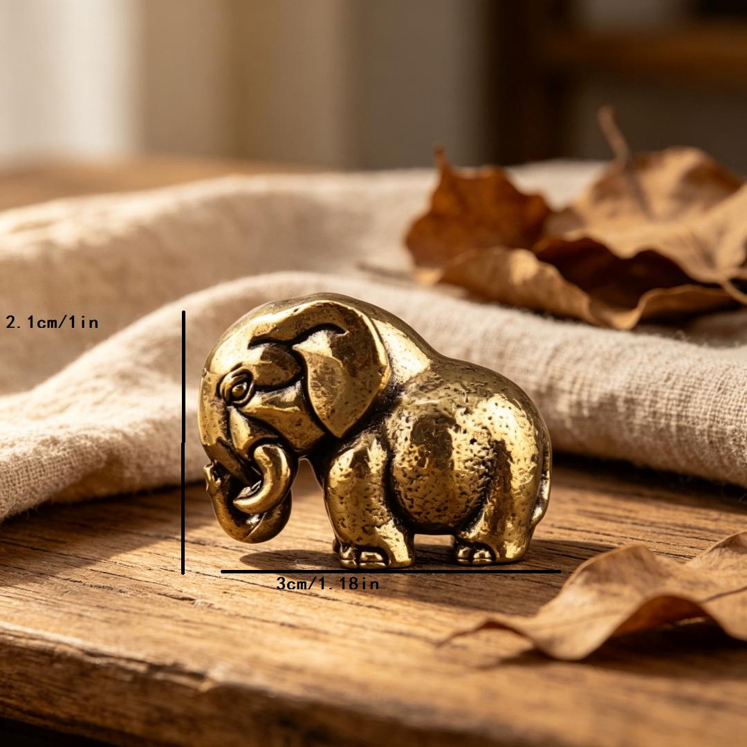 Vintage Brass Safari Animal Figurine Set — Brass figurine image 4