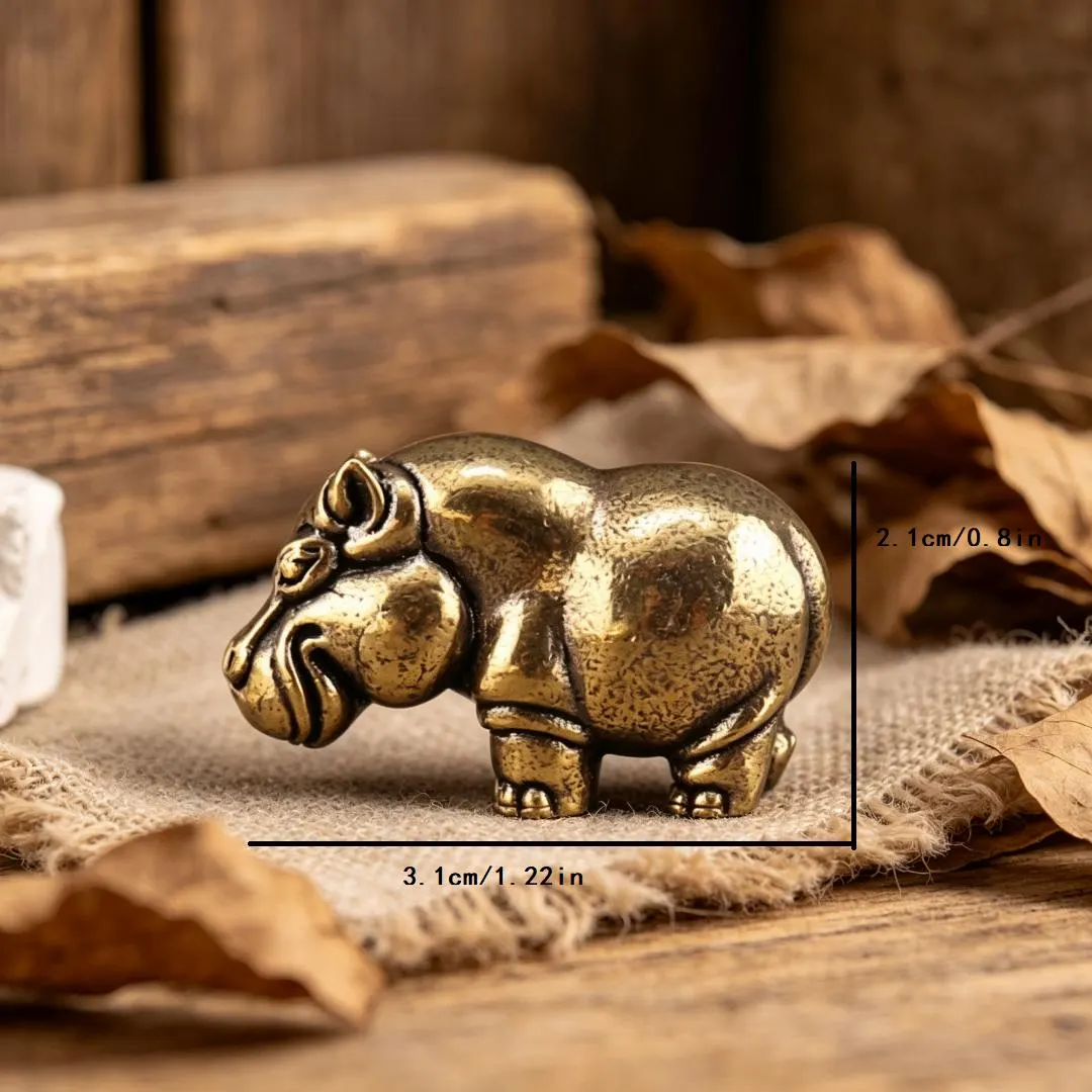 Vintage Brass Safari Animal Figurine Set — Brass figurine image 5