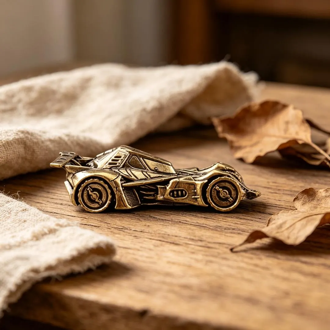 Handmade Brass Racing Car Figurine — Brass figurine image 6