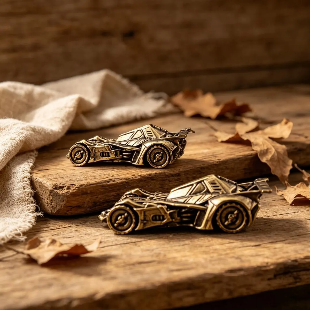 Handmade Brass Racing Car Figurine — Brass figurine image 7