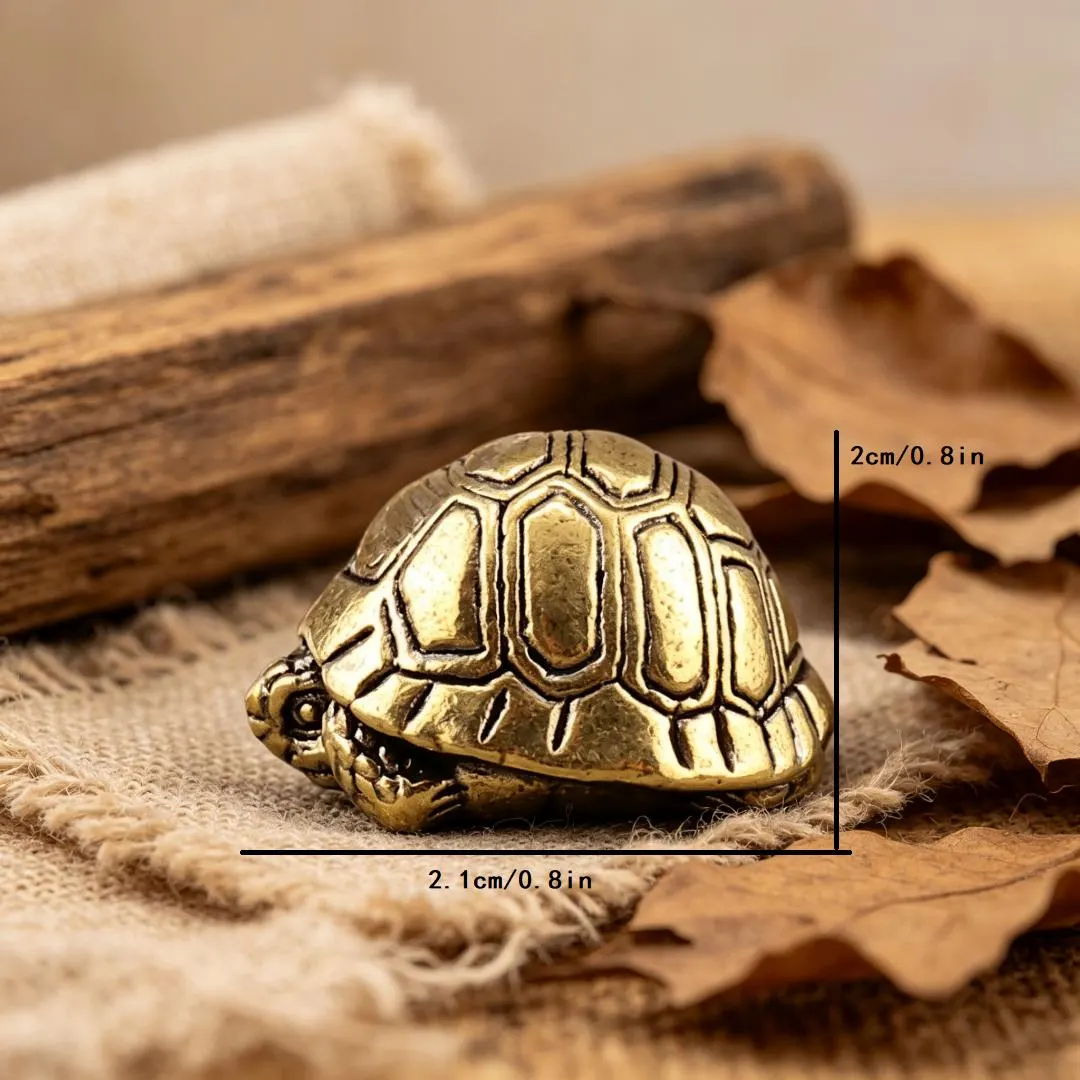 Handmade Brass Turtle Figurine — Brass figurine image 2