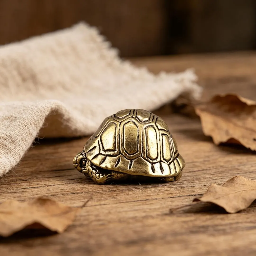 Handmade Brass Turtle Figurine — Brass figurine image 3