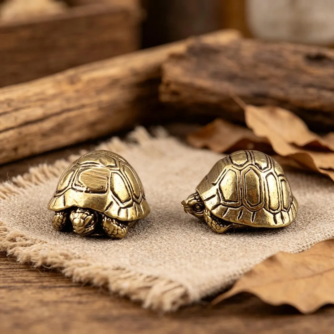 Handmade Brass Turtle Figurine — Brass figurine image 4