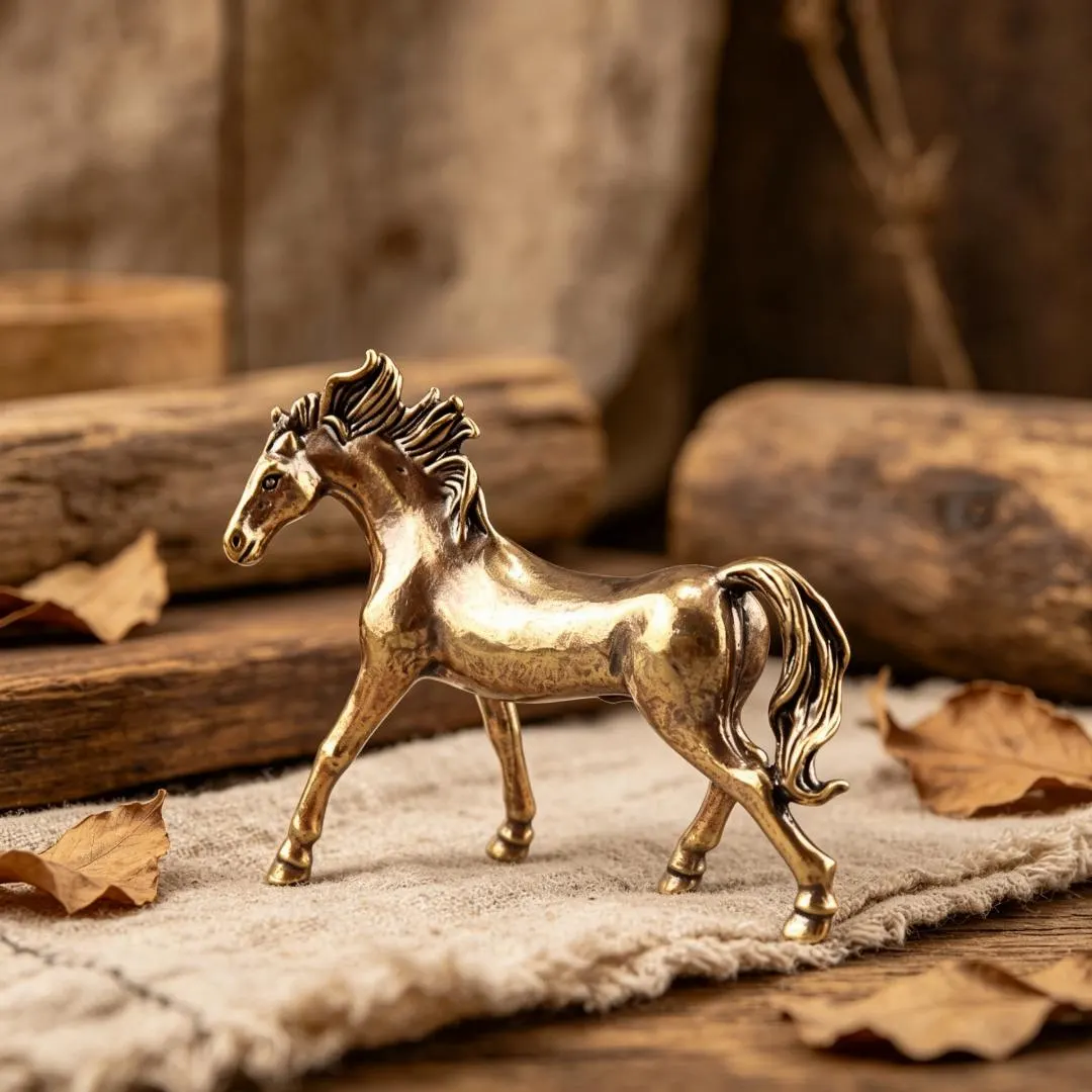 Handmade Brass Horse Figurine — Brass figurine image 3